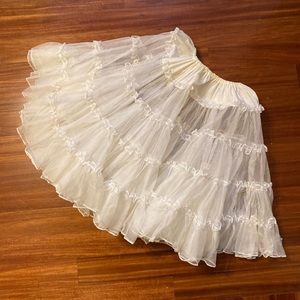 Vintage White Tulle Tutu